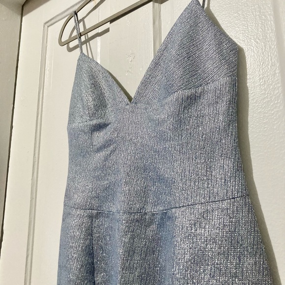 ASO RARE Lorelai Gilmore Girls Ice Blue Sparkly Formal Dress Vintage Y2K 00s - Picture 12 of 16